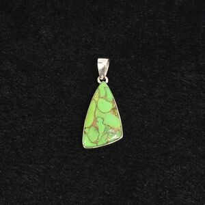 Green Copper Turquoise Pendant #1001